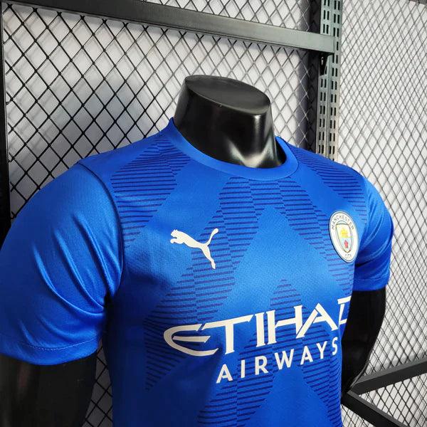 Camisa Manchester City Goleiro 22/23 Versão Jogador Puma - Azul