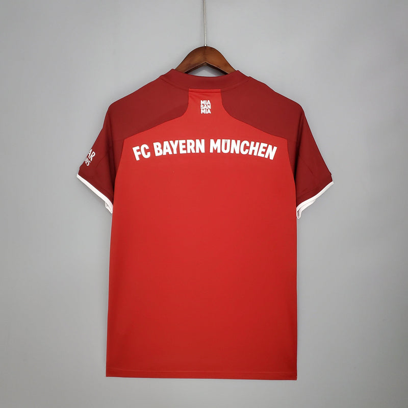 Camisa Bayern de Munich Adidas - Versão Torcedor 21/22 Vermelha e Branco