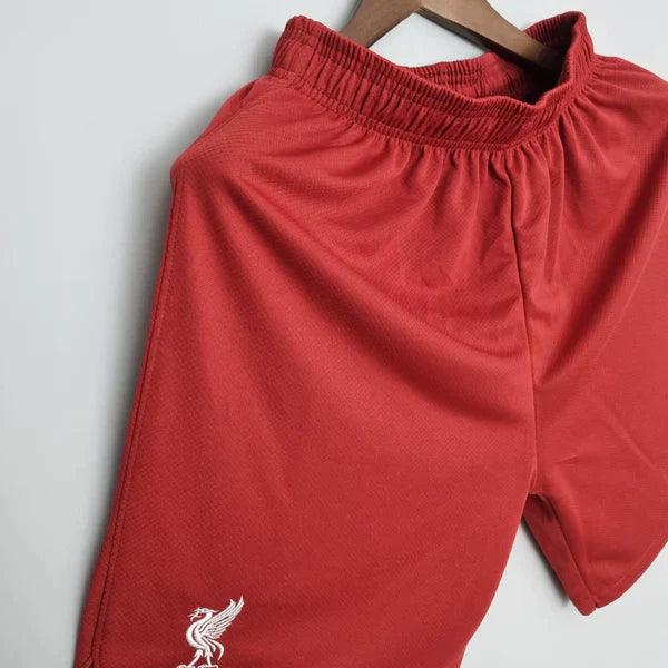 Shorts Liverpool Nike Home 2022/23 Vermelho e Branco