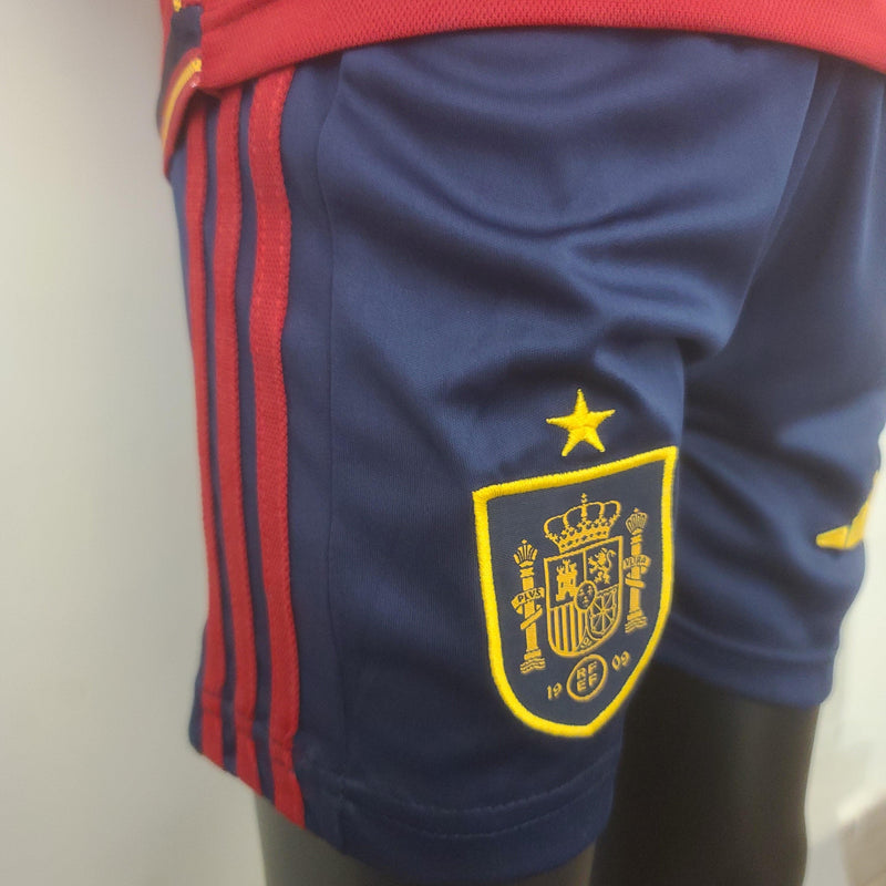 Kit Infantil Futebol Espanha Copa Do Mundo 2022