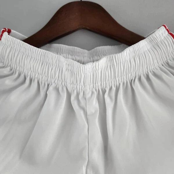 Shorts Manchester United Adidas 2022/23 Branco e Vermelho