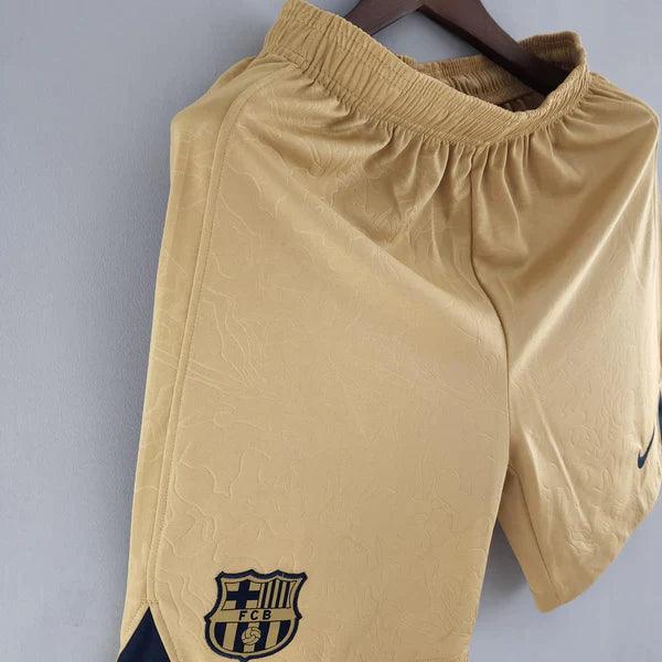 Shorts Barcelona Nike Away 2022/23 Dourado