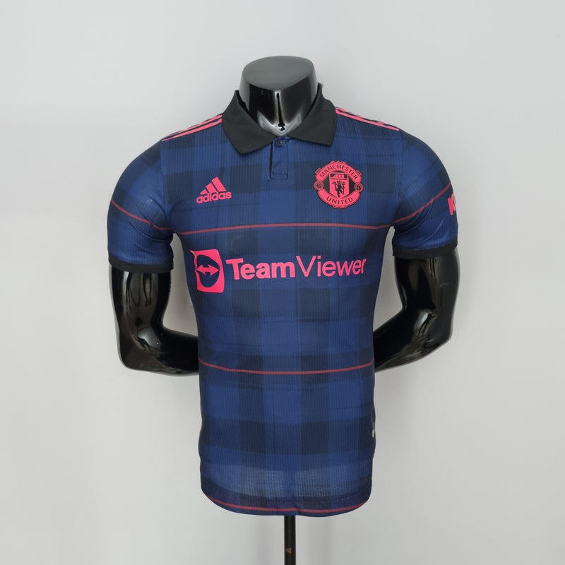 camisa-manchester-united-azul-royal-gola-polo-versão-jogador