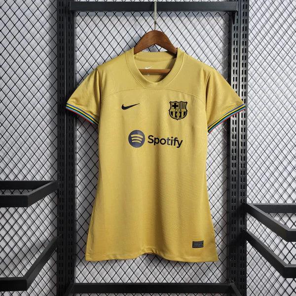 camisa-barcelona-feminina-away-22-23-dourado-preto-versao-torcedor