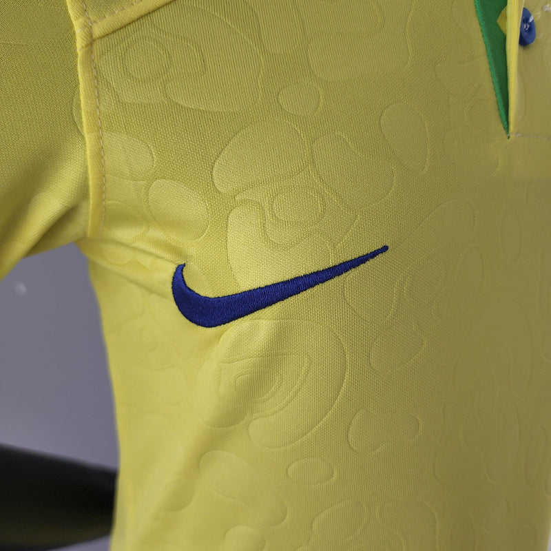 Kit Infantil Futebol Brasil Copa do Mundo 2022