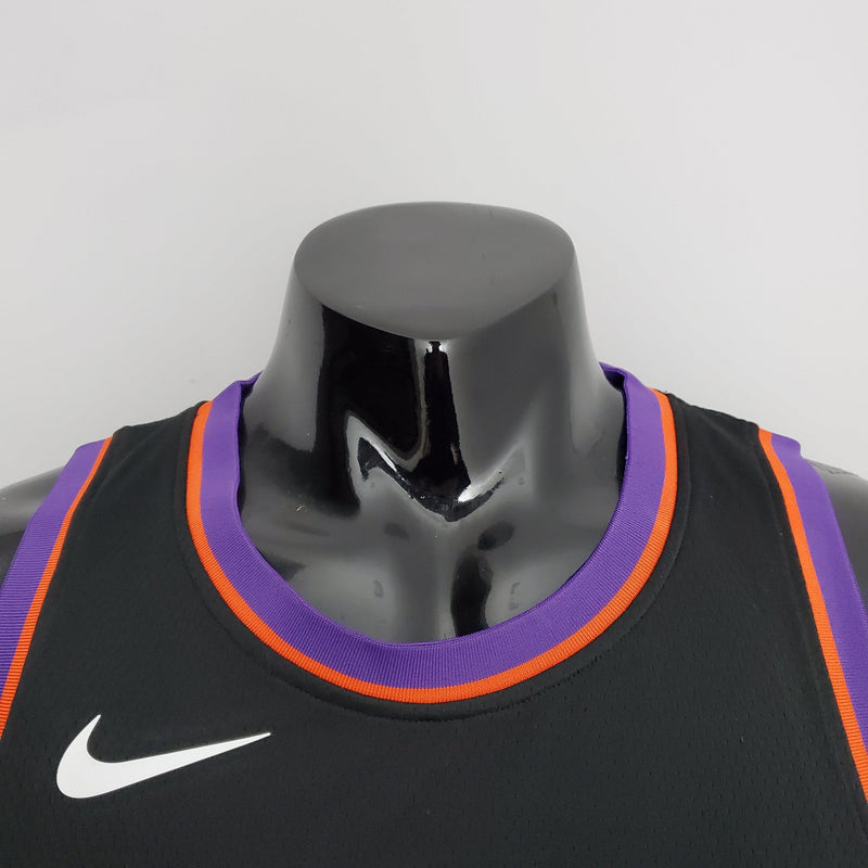 camisa-de-basquete-phoenix-suns-versão-torcedor-preto-gola-roxa-3