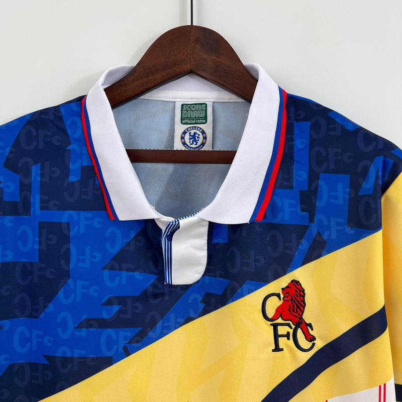 camisa-chelsea-retrô-1990-gola-polo